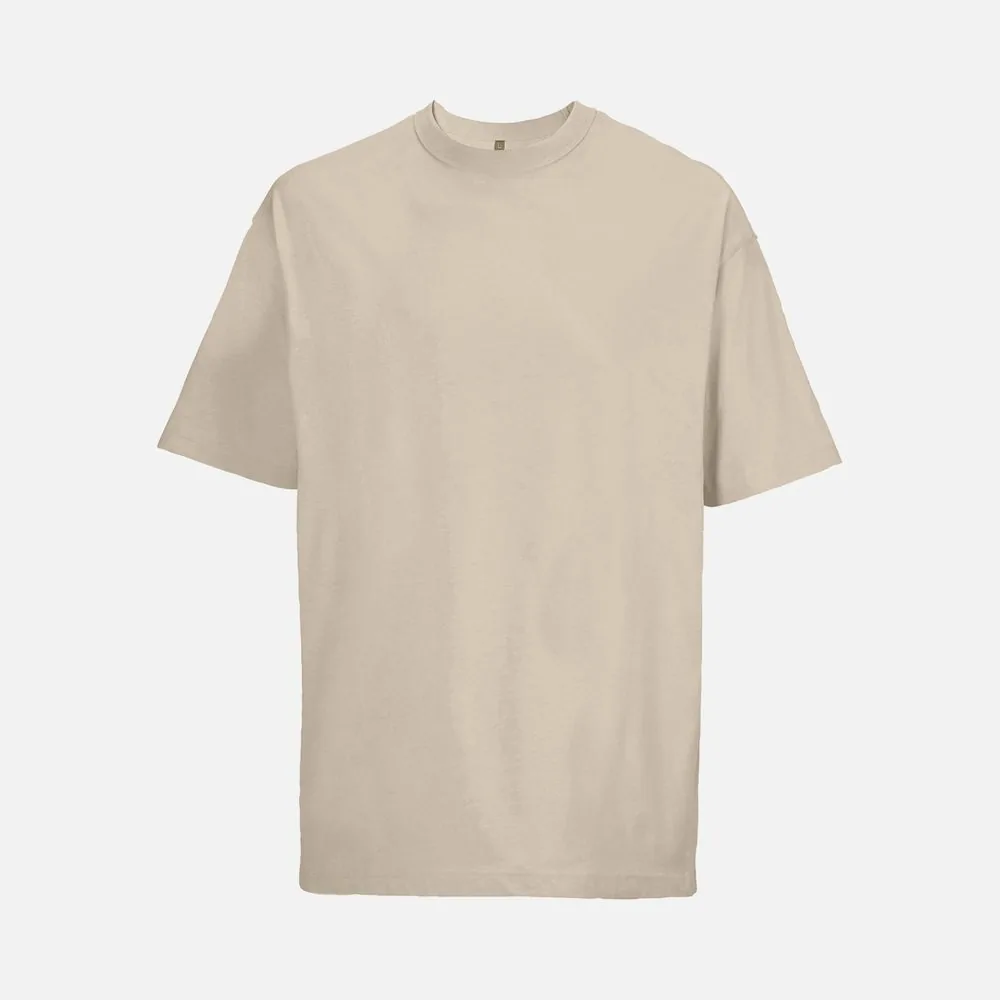 Футболка оверсайз мужская Boxy Men, бежевая (льняная), размер XXL
