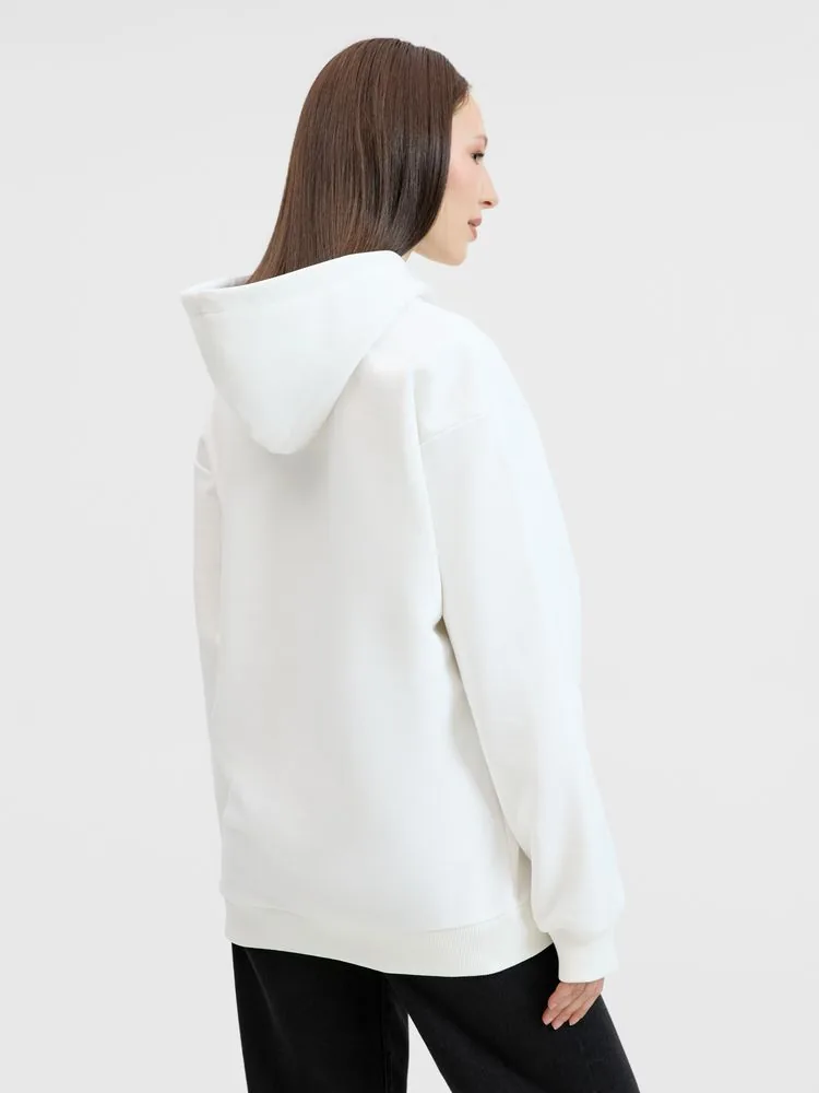Худи унисекс оверсайз Songo, молочно-белое, размер 3XL/4XL фото 12