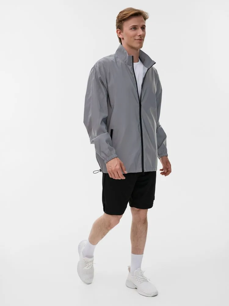 Ветровка унисекс Manifest Pro из светоотражающей ткани, серая, размер L фото 13