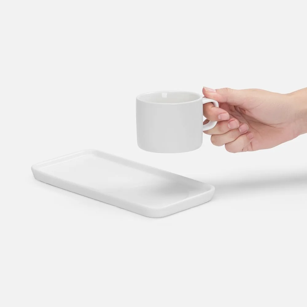 Чайная пара Dolcero, белая фото 5