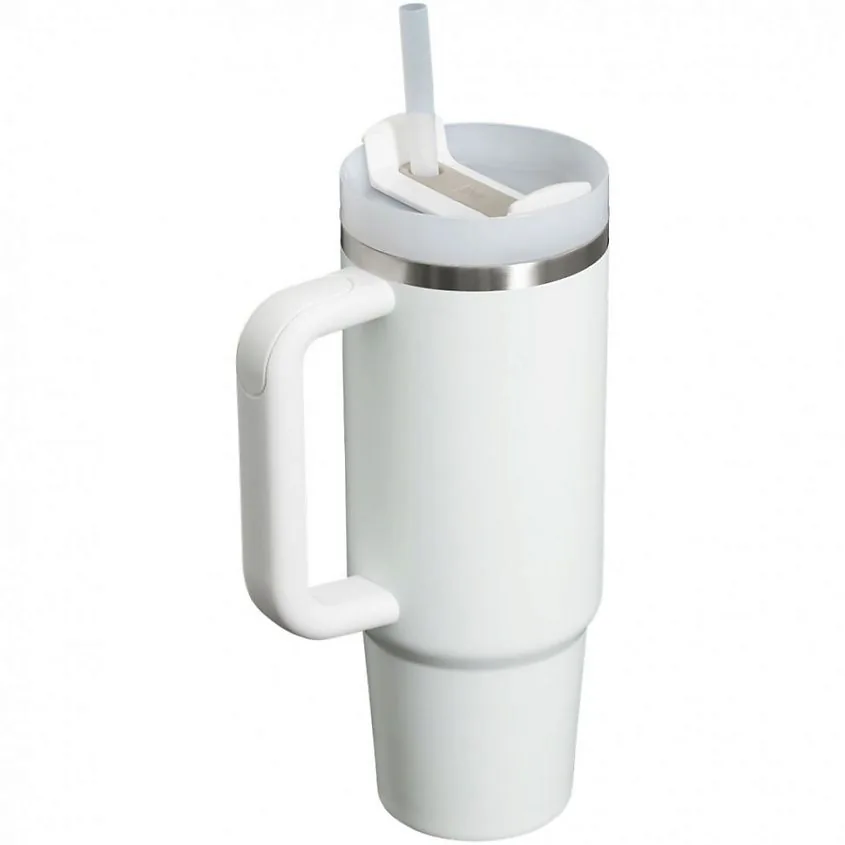 Термокружка Quencher H2.0 1180 с трубочкой, белая фото 3