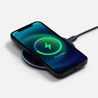 Беспроводное зарядное устройство с подсветкой Lightcore, черное фото 2