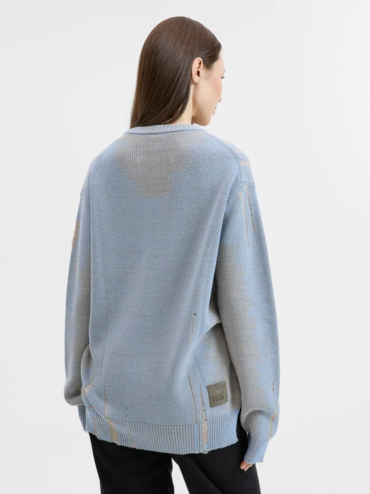 Джемпер Denim свободного силуэта на заказ, полушерсть, размер S фото 7