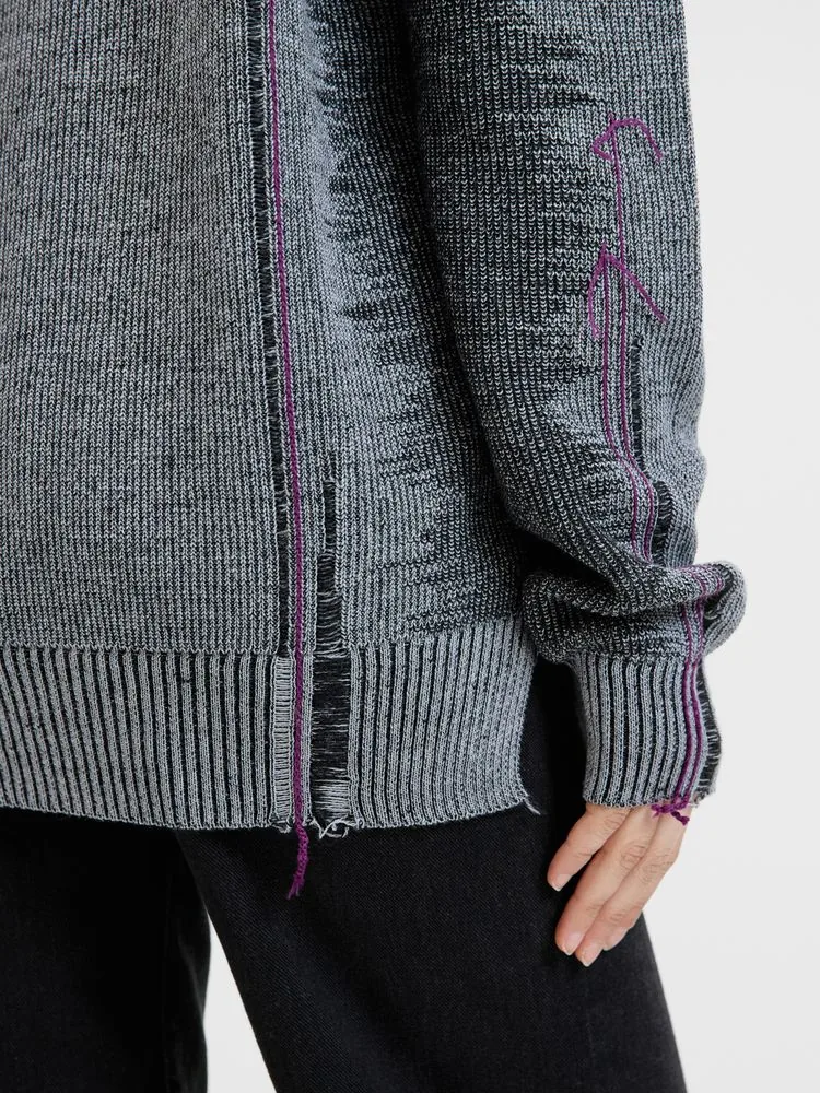 Джемпер Denim свободного силуэта на заказ, полушерсть, размер S фото 21