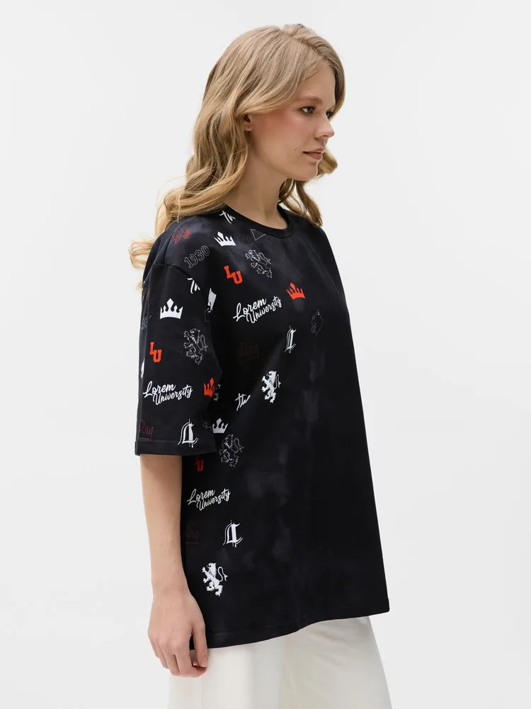 Футболка мужская оверсайз Originelli Terry с полной запечаткой на заказ, размер XXL фото 6