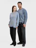 Джемпер Denim свободного силуэта на заказ, полушерсть, размер L фото 2