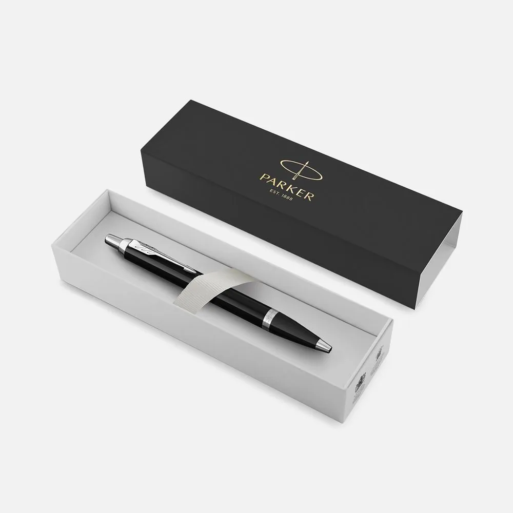 Ручка шариковая Parker IM Core Black CT, черная фото 3