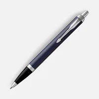 Ручка шариковая Parker IM Core Matte Blue CT, темно-синяя с черным фото 2