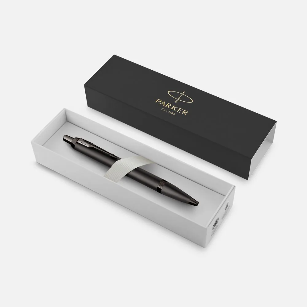 Ручка шариковая Parker IM Professionals Monochrome Titanium, темно-серая фото 3