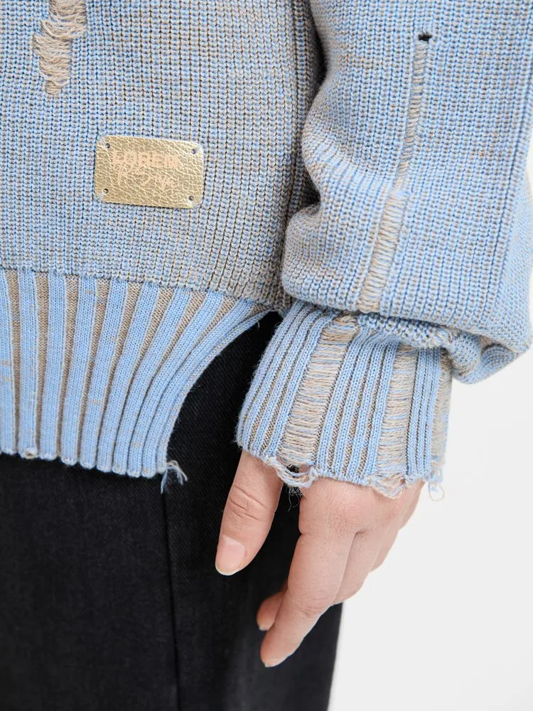 Джемпер Denim свободного силуэта на заказ, полушерсть, размер XS фото 10