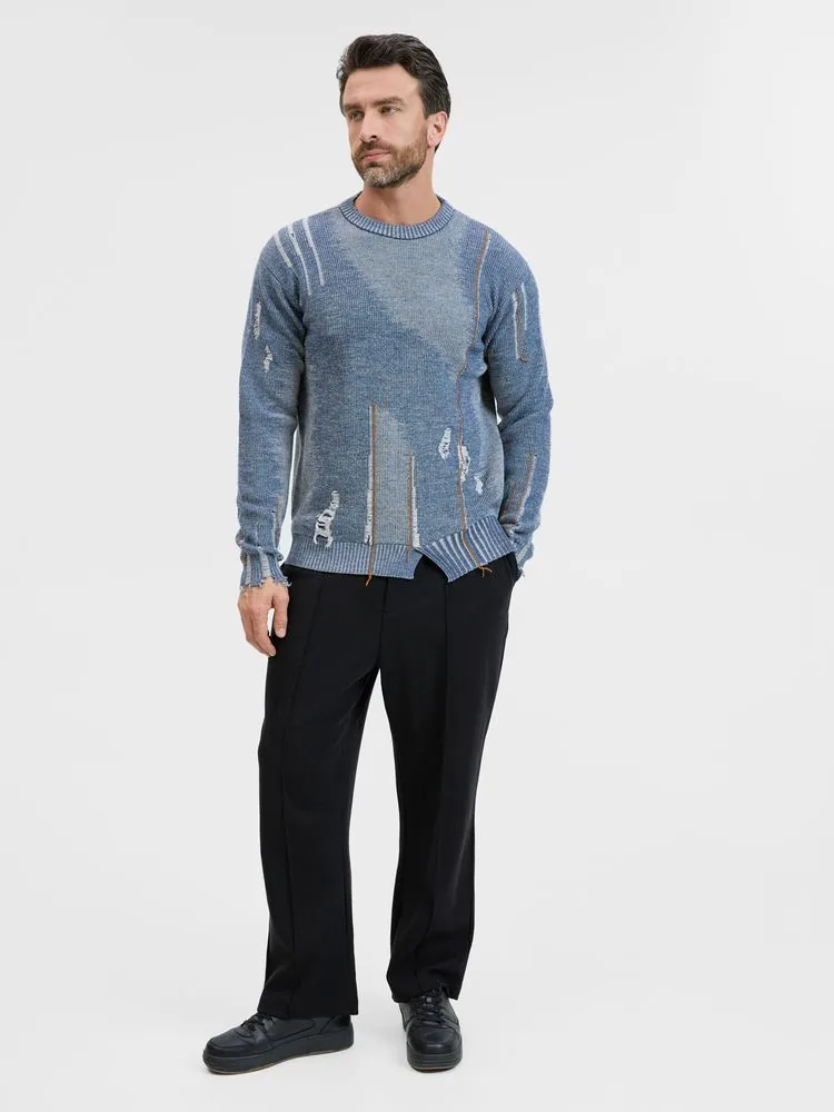 Джемпер Denim свободного силуэта на заказ, полушерсть, размер XS фото 11