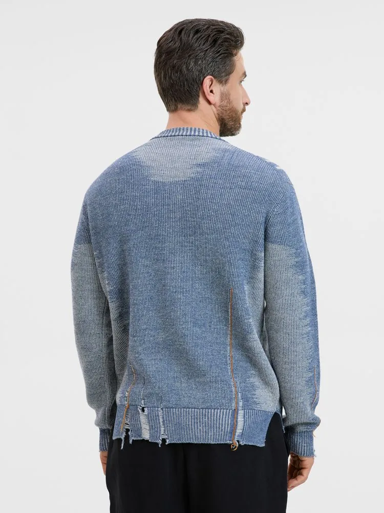 Джемпер Denim свободного силуэта на заказ, полушерсть, размер XS фото 12