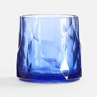 Стакан небьющийся Sate Crystal, вращающийся, прозрачный синий фото 2