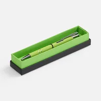 Ручка шариковая Keskus Soft Touch в футляре, зеленое яблоко фото 2