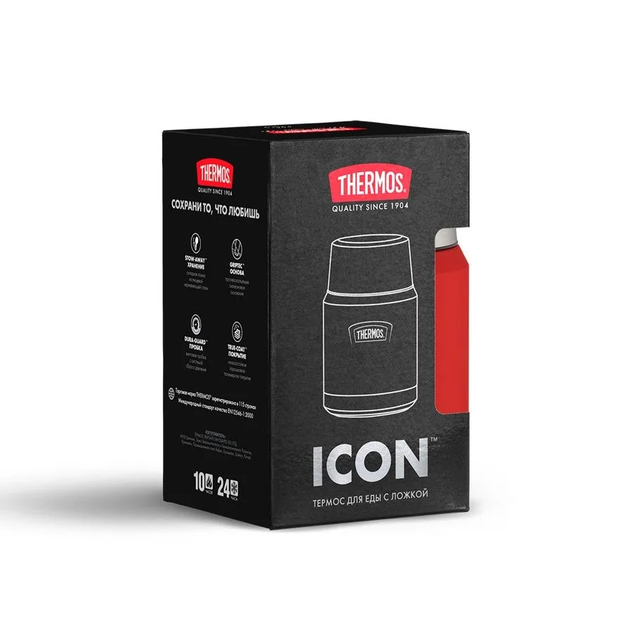 Термос для еды Icon 470, красный фото 9