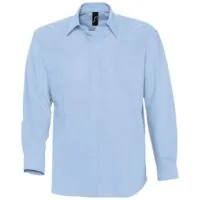 Рубашка мужская с длинным рукавом Boston голубая, размер XL фото 2