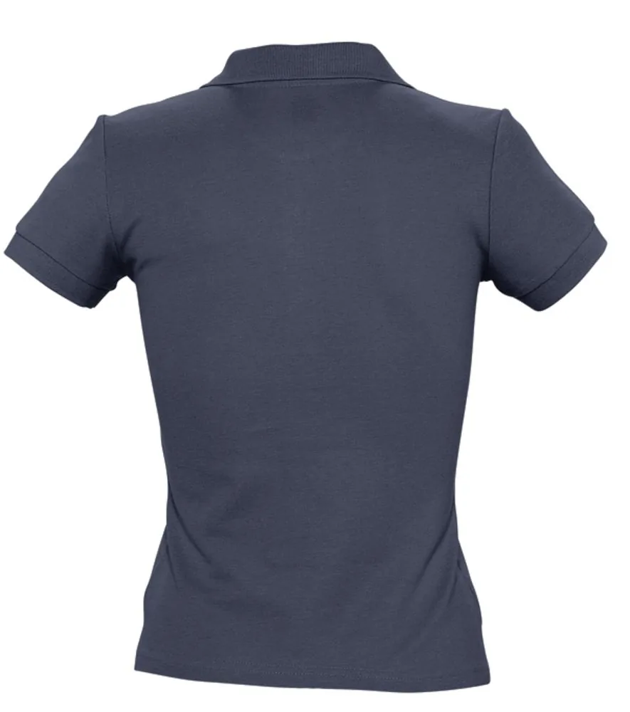 Рубашка поло женская People 210 темно-синяя (navy), размер M фото 3