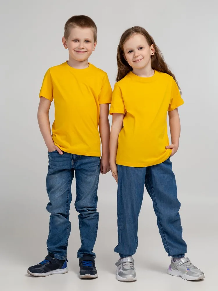 Футболка детская Regent Kids 150 желтая, на рост 118-128 см (8 лет) фото 8