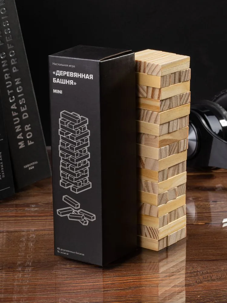Игра «Деревянная башня мини», неокрашенная фото 9