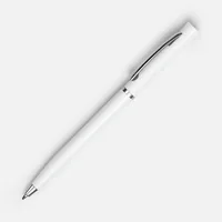 Ручка шариковая Euro Chrome, белая фото 2