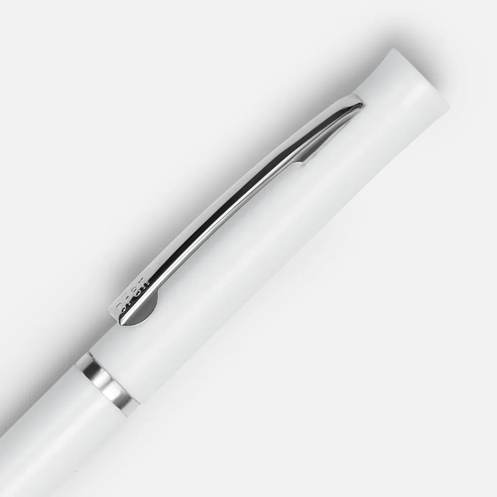 Ручка шариковая Euro Chrome, белая фото 4