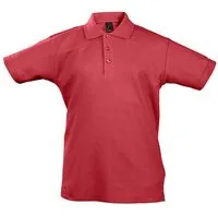 Рубашка поло детская Summer II Kids, красная, на рост 106-116 см фото 2