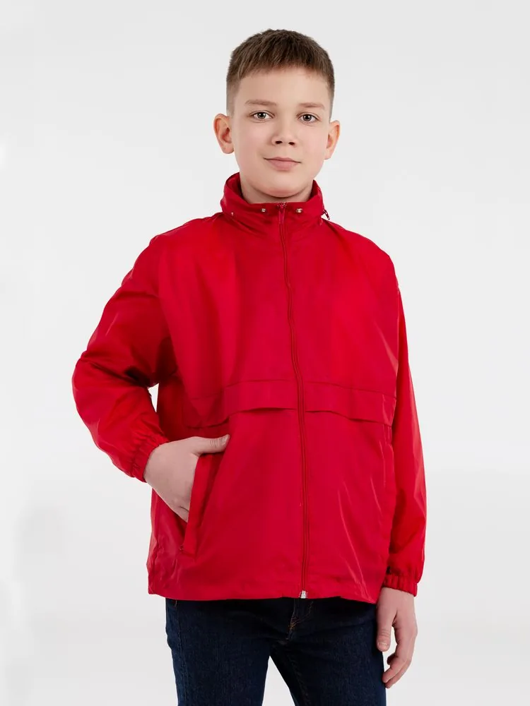 Ветровка детская Surf Kids, красная, на рост 106-116 см (6 лет) фото 6