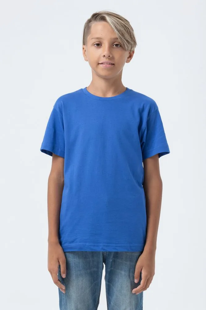 Футболка детская Regent Fit Kids, ярко-синяя, на рост 96-104 см фото 5