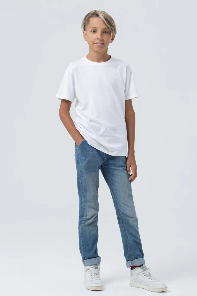 Футболка детская Regent Fit Kids, белая, на рост 96-104 см (4 года) фото 7