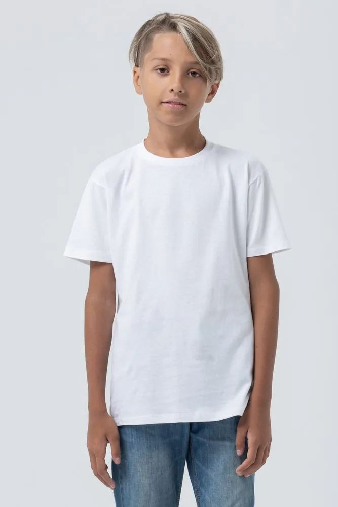 Футболка детская Regent Fit Kids, белая, на рост 118-128 см (8 лет) фото 5
