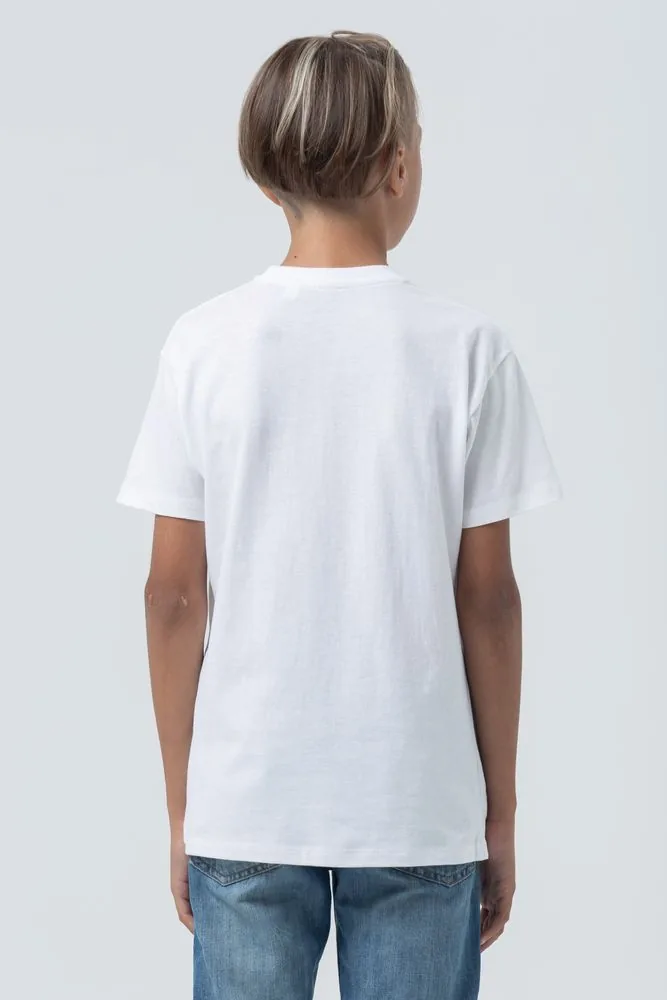 Футболка детская Regent Fit Kids, белая, на рост 130-140 см (10 лет) фото 6