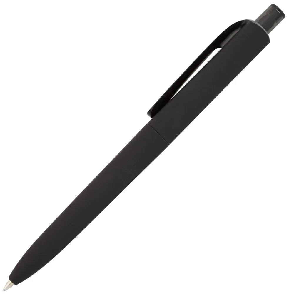 Ручка шариковая Prodir DS8 PRR-T Soft Touch, черная фото 4
