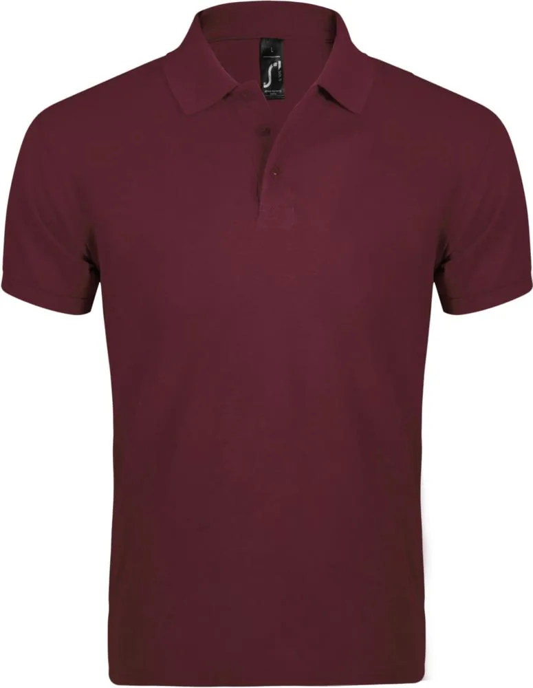 Рубашка поло мужская Prime Men 200 бордовая, размер 3XL