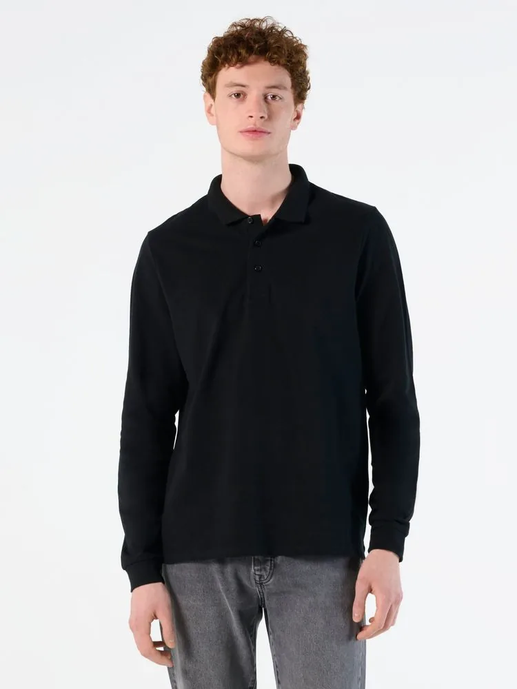 Рубашка поло мужская с длинным рукавом Winter II 210 шоколадно-коричневая, размер XXL фото 5
