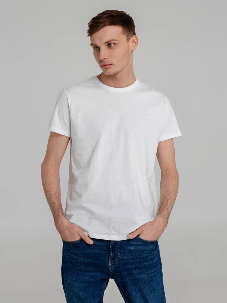 Футболка мужская приталенная Regent Fit 150 белая, размер XXL фото 4