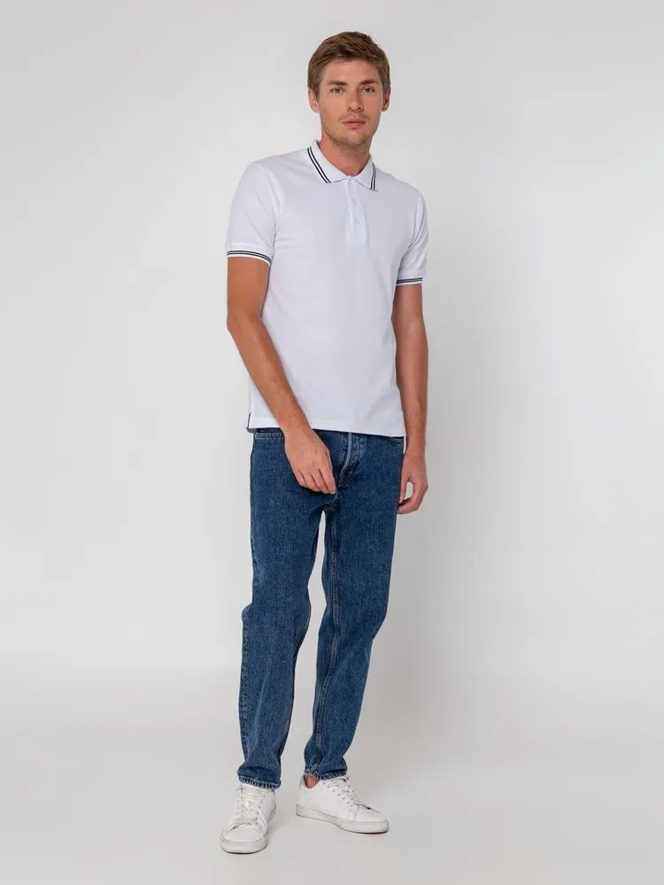 Рубашка поло Virma Stripes, белая, размер S фото 10