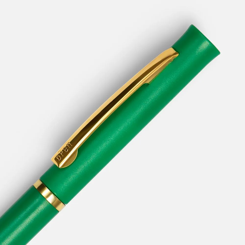 Ручка шариковая Euro Gold, зеленая фото 4