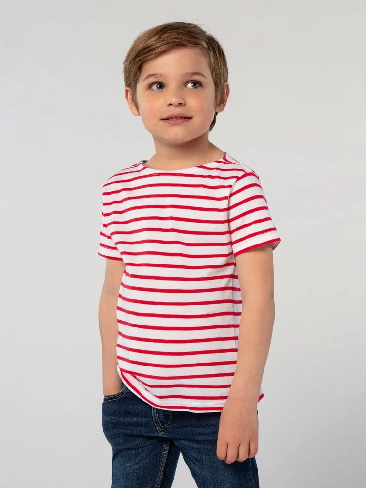 Футболка Miles Kids белая с красным, размер 14Y фото 3