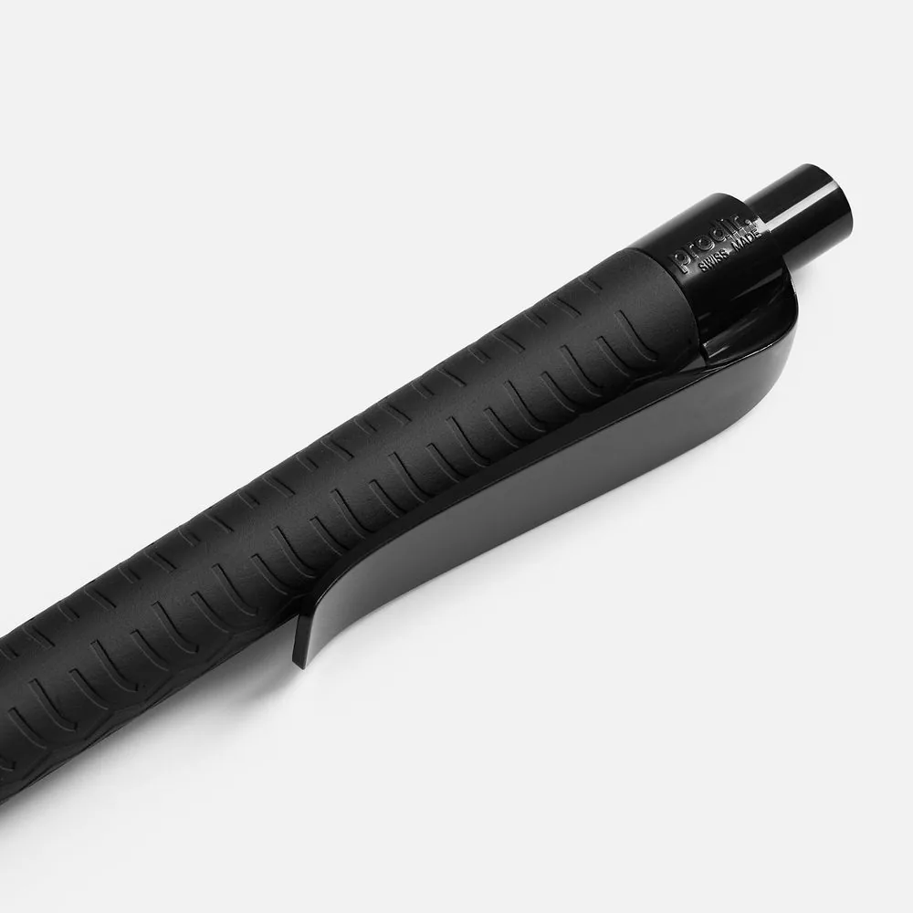 Ручка шариковая Prodir QS03 PRP Tyre Soft Touch, черная фото 6