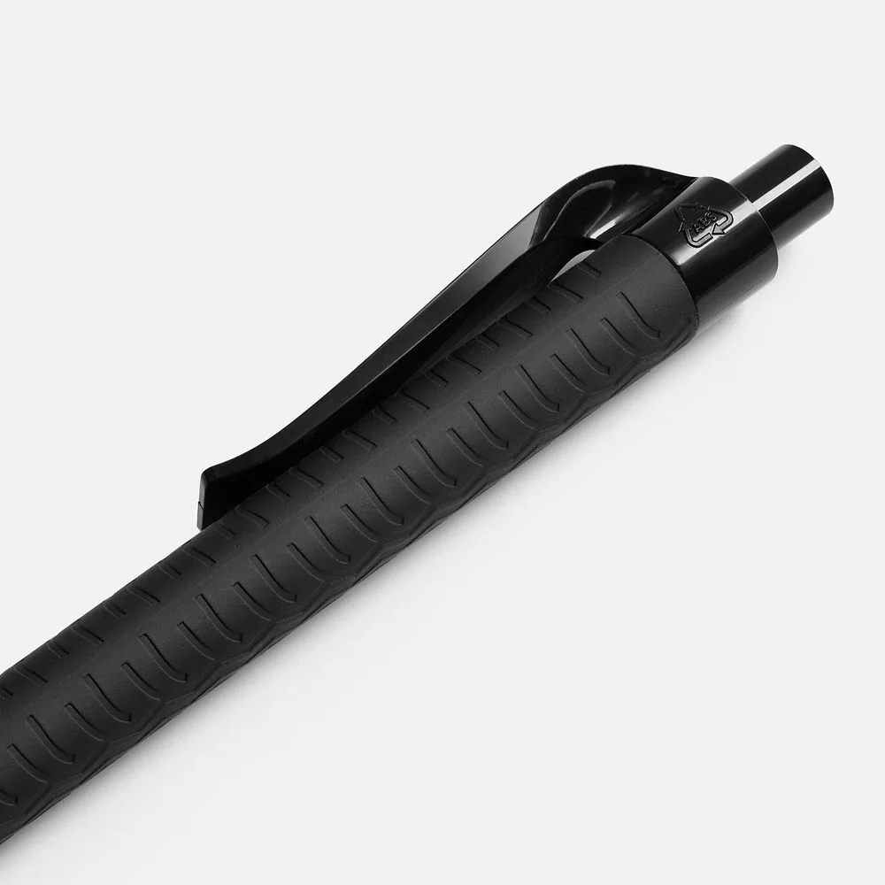 Ручка шариковая Prodir QS03 PRP Tyre Soft Touch, черная фото 7