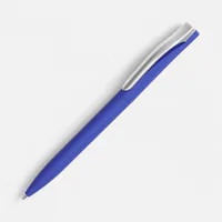 Ручка шариковая Pin Soft Touch, синяя фото 2