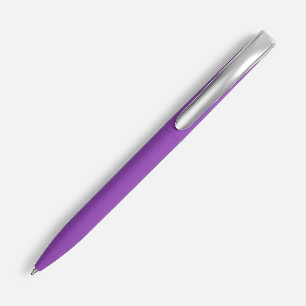 Ручка шариковая Pin Soft Touch, фиолетовая фото 3