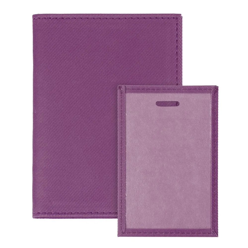 Обложка для автодокументов Twill, сиреневая фото 4