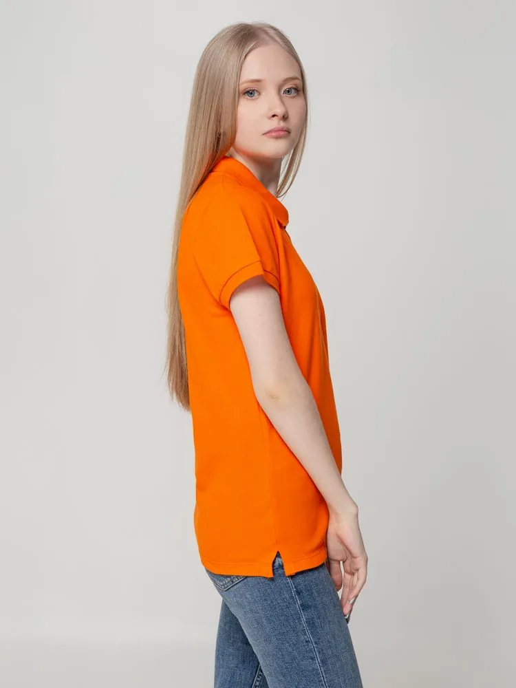 Рубашка поло женская Virma lady, оранжевая, размер L фото 7
