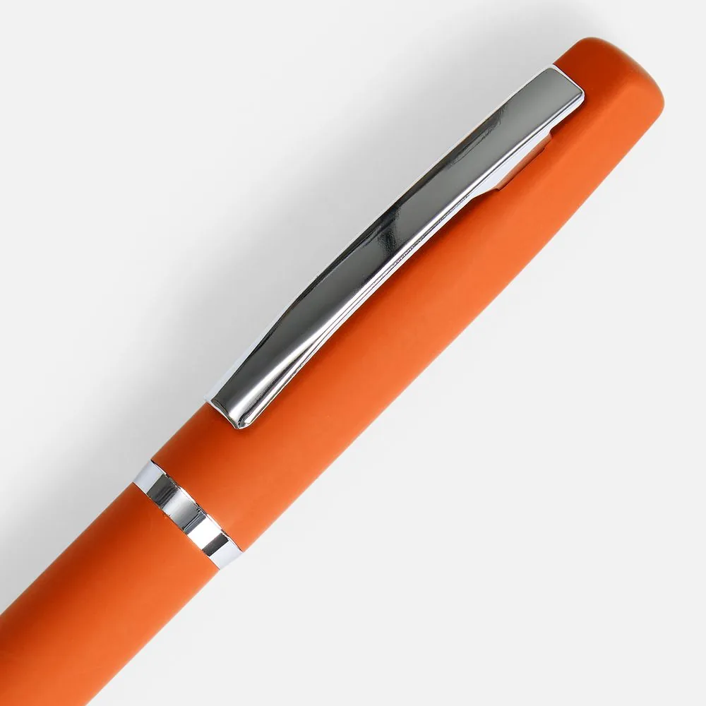 Ручка шариковая Bolt Soft Touch, оранжевая фото 4