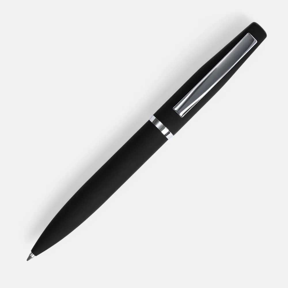 Ручка шариковая Bolt Soft Touch, черная фото 3