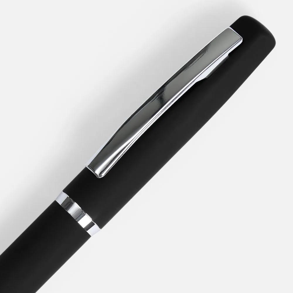 Ручка шариковая Bolt Soft Touch, черная фото 4