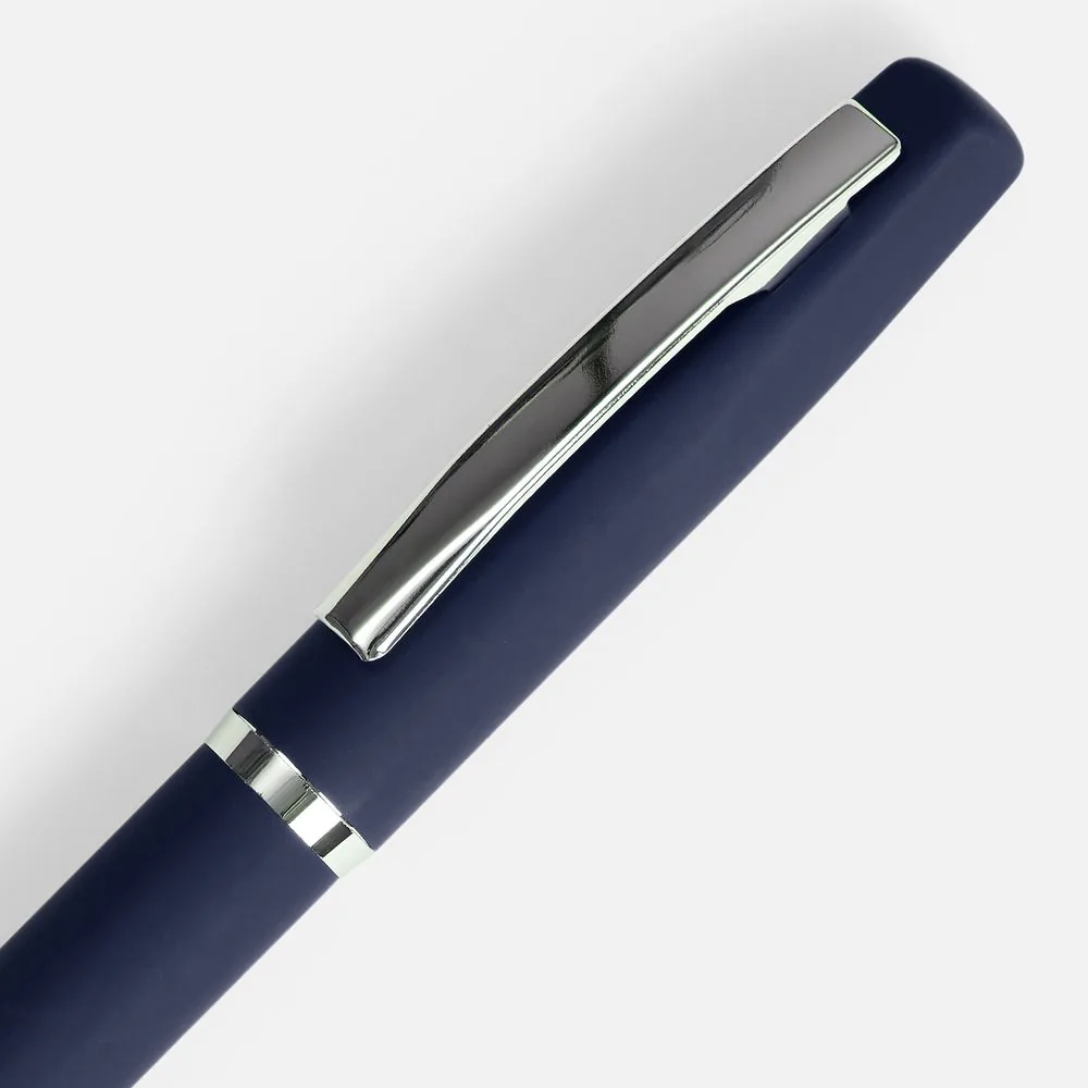 Ручка шариковая Bolt Soft Touch, синяя фото 4