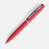 Ручка шариковая Bolt Soft Touch, красная фото 2