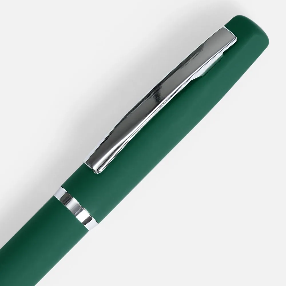 Ручка шариковая Bolt Soft Touch, зеленая фото 4